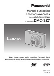 Panasonic Lumix DMC-SZ7 Manuel D'utilisation