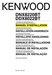 Kenwood DDX8022BT Manuel D'installation
