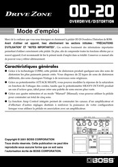 Boss Drive Zone OD-20 Mode D'emploi