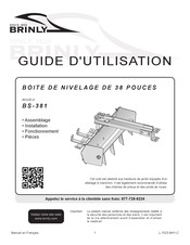 Brinly BS-381 Guide D'utilisation