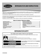 Crosley WF-NL240/NL240 Instructions D'utilisation