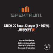 Spektrum SMART Technologie S1500 DC Manuel D'utilisation