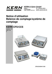 KERN CFS 300-3 Notice D'utilisation