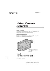 Sony Hndycam CCD-TRV14E Mode D'emploi