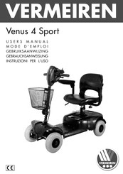 Vermeiren Venus 4 Sport Mode D'emploi