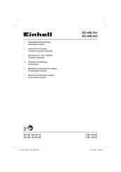 EINHELL GC-HM 400 Instructions D'origine