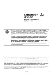 Hardi Commander Plus 2800 LPZ Manuel D'utilisation
