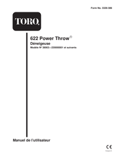 Toro 622 Power Throw Manuel De L'utilisateur