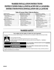 Whirlpool GSW9900PW0 Instructions Pour L'installation