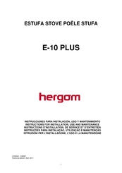 hergom E-10 PLUS Instructions D'installation, De Service Et D'entretien