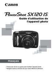 Canon PowerShot SX120 IS Guide D'utilisation