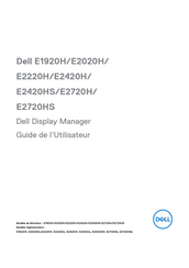 Dell E2020H Guide De L'utilisateur