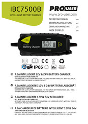 PROUSER IBC7500B Mode D'emploi