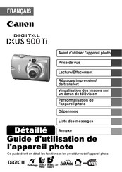 Canon Digital IXUS 900 Ti Guide D'utilisation