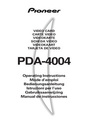Pioneer PDA-4004 Mode D'emploi