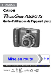 Canon POWERSHOT A590 IS Guide D'utilisation