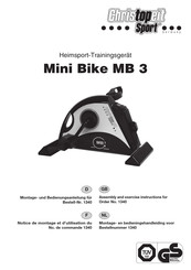 Christopeit Sport Mini Bike MB 3 Notice De Montage Et D'utilisation
