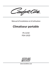 COMFORT-AIRE PS-121D Manuel D'installation Et D'utilisation