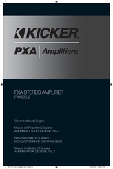 Kicker PXA.2 Série Manuel D'utilisation