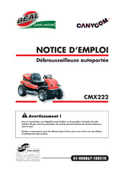 Chikusui Canycom CMX222 Notice D'emploi