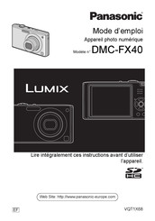 Panasonic Lumix DMC-FX40 Mode D'emploi