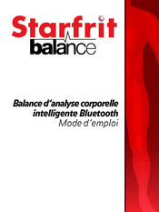 STARFRIT balance Mode D'emploi