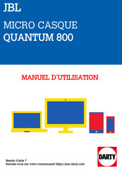 Harman JBL quantum 800 Manuel D'utilisation