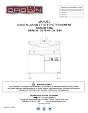 Crown GMTS-60 Manuel D'installation Et De Fonctionnement