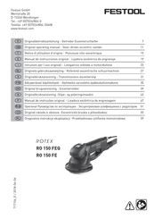 Festool ROTEX RO 150 FE Notice D'utilisation D'origine
