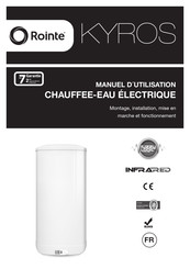 Rointe KYROS Manuel D'utilisation