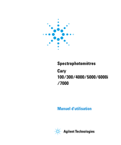 Agilent Technologies Cary 6000i Manuel D'utilisation