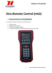 De Haardt Xtra.Remote Control Manuel D'utilisation