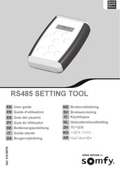 SOMFY SETTING RS485 Guide D'utilisation