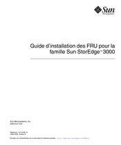 Sun StorEdge 3000 Série Guide D'installation