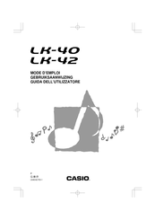 Casio LK-42 Mode D'emploi