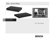 Bosch Security Systems Divar Guide D'utilisation
