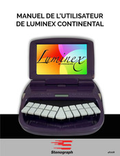 Stenograph Luminex Manuel De L'utilisateur