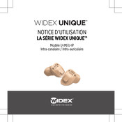 Widex UNIQUE U-IP Notice D'utilisation