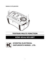 Kyoritsu Electrical Instruments Works KEW 6516BT Manuel D'utilisation