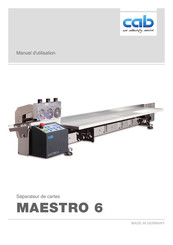 CAB MAESTRO 6/601.70 Guide D'utilisation
