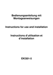 Exquisit EKI301-5 Instructions D'utilisation Et D'installation