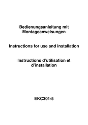 Exquisit EKC301-5 Instructions D'utilisation Et D'installation