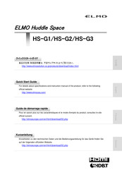 Elmo Huddle Space HS-G2 Guide De Démarrage Rapide