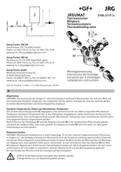 GF JRG JRGUMAT Instructions De Montage