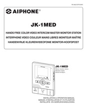 Aiphone JK-1MED Manuel D'installation Et D'utilisation