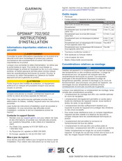 Garmin GPSMAP 702 Série Instructions D'installation