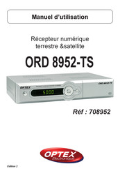 Optex ORD 8952-TS Manuel D'utilisation