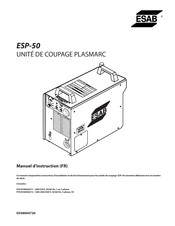 ESAB ESP-50 Manuel D'instruction