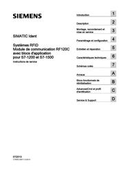 Siemens RF120C Instructions De Service