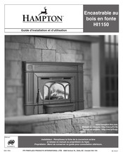 Hampton HI1150 Guide D'installation Et D'utilisation